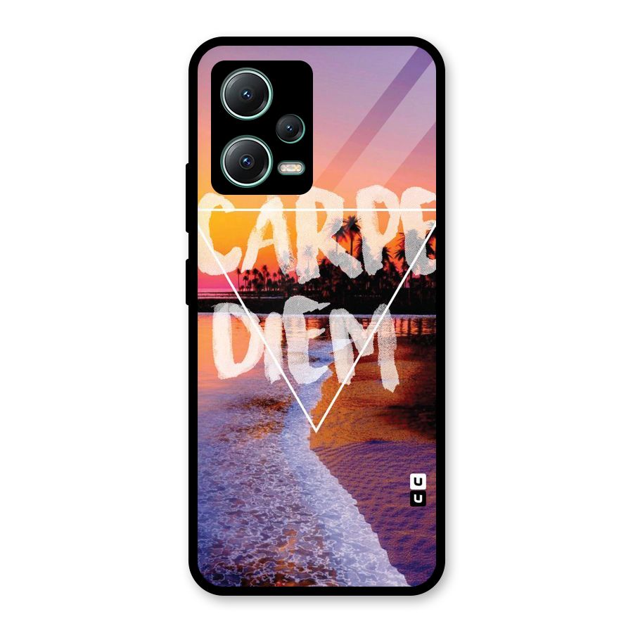 Oceanic Diem Glass Back Case for Poco X5