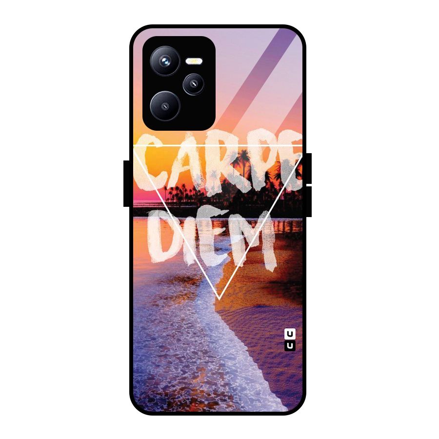 Oceanic Diem Glass Back Case for Realme C35