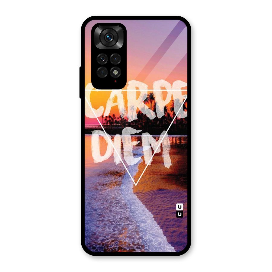 Oceanic Diem Glass Back Case for Redmi Note 11S