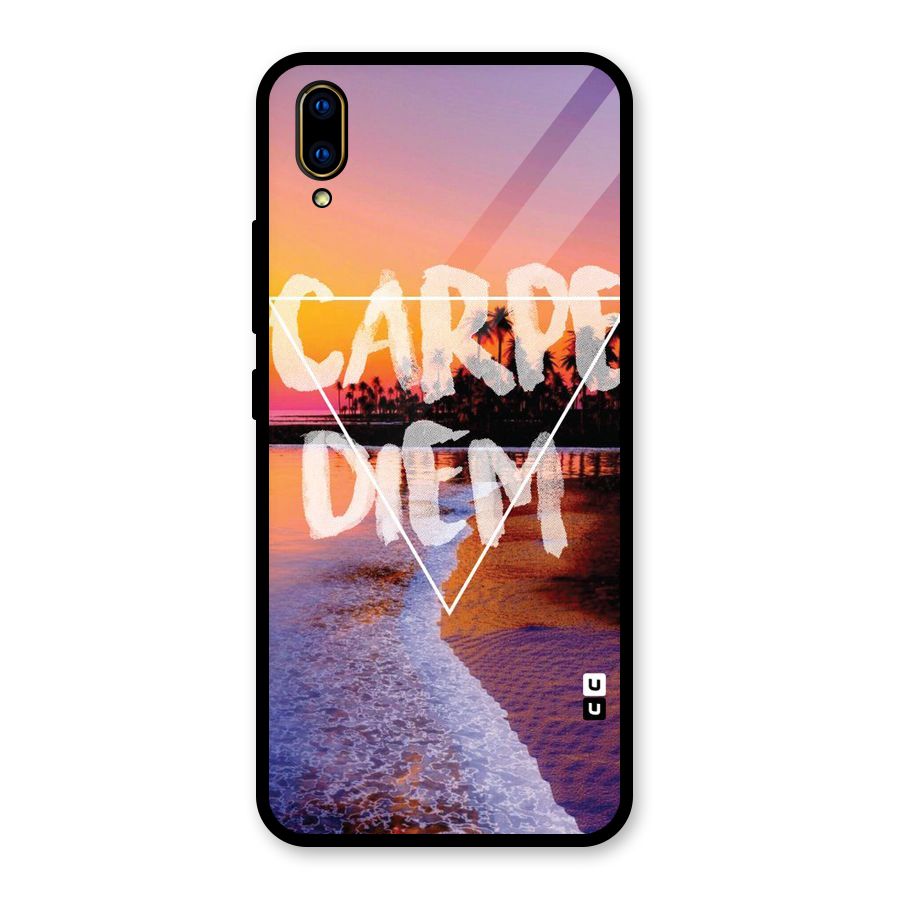 Oceanic Diem Glass Back Case for Vivo V11 Pro
