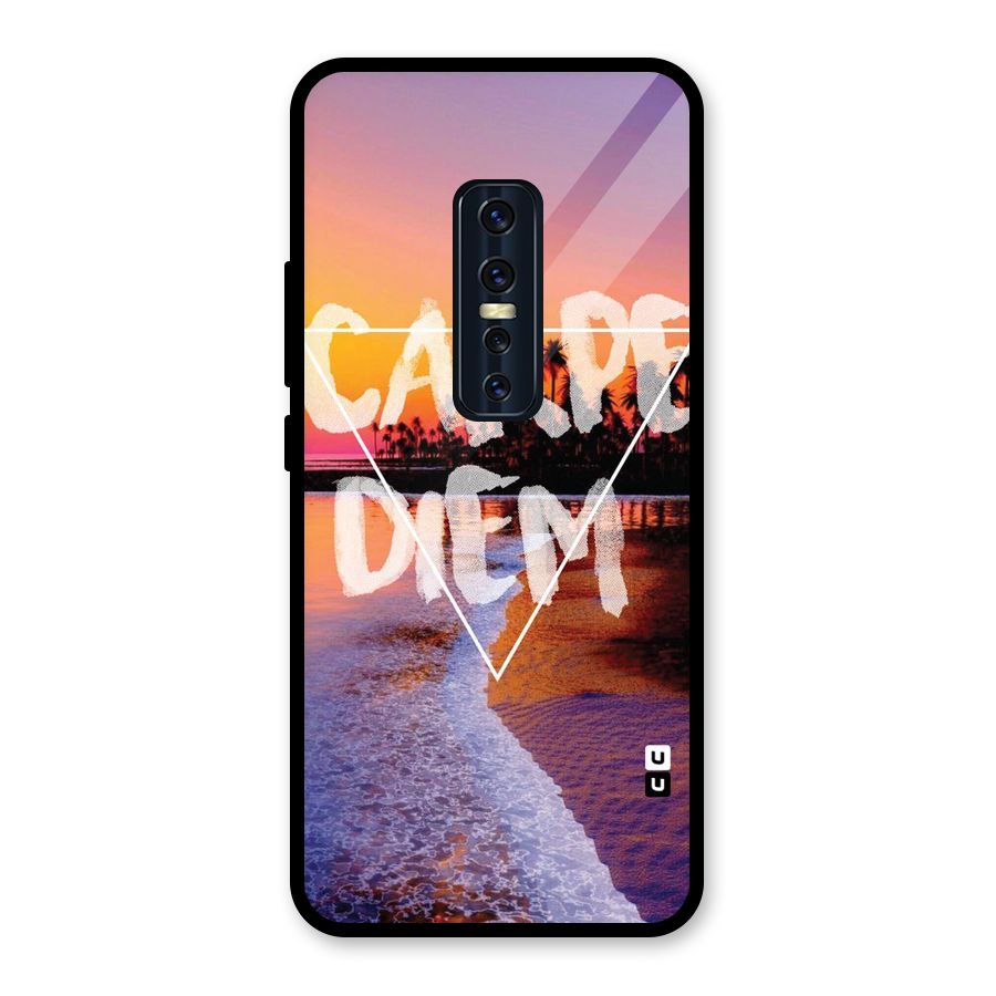 Oceanic Diem Glass Back Case for Vivo V17 Pro