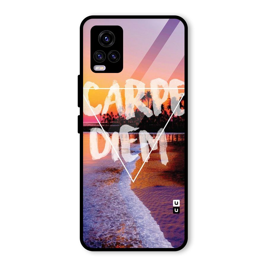 Oceanic Diem Glass Back Case for Vivo V20 2021