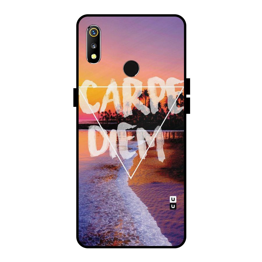 Oceanic Diem Metal Back Case for Realme 3