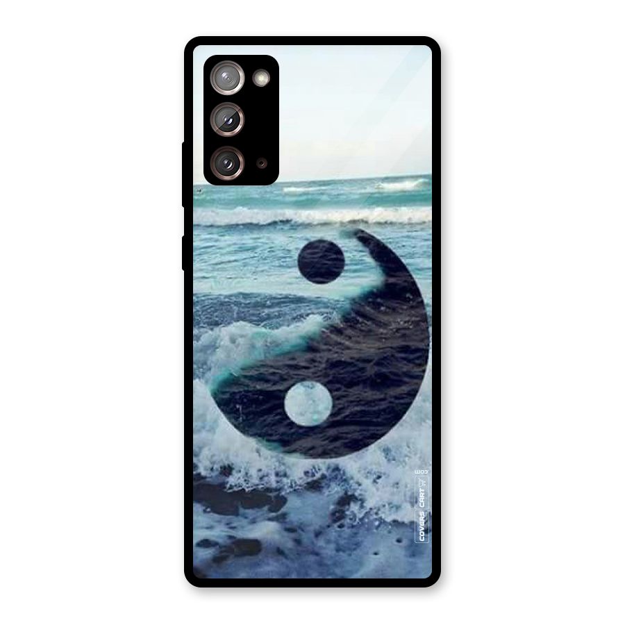 Oceanic Peace Design Glass Back Case for Galaxy Note 20