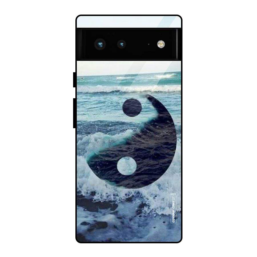 Oceanic Peace Design Glass Back Case for Google Pixel 6