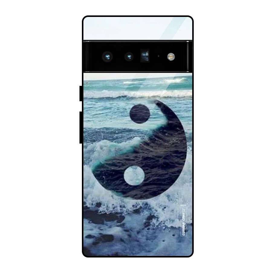 Oceanic Peace Design Glass Back Case for Google Pixel 6 Pro