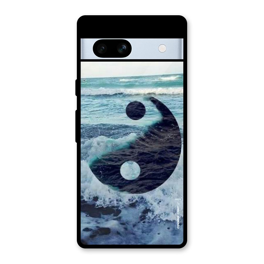 Oceanic Peace Design Glass Back Case for Google Pixel 7a