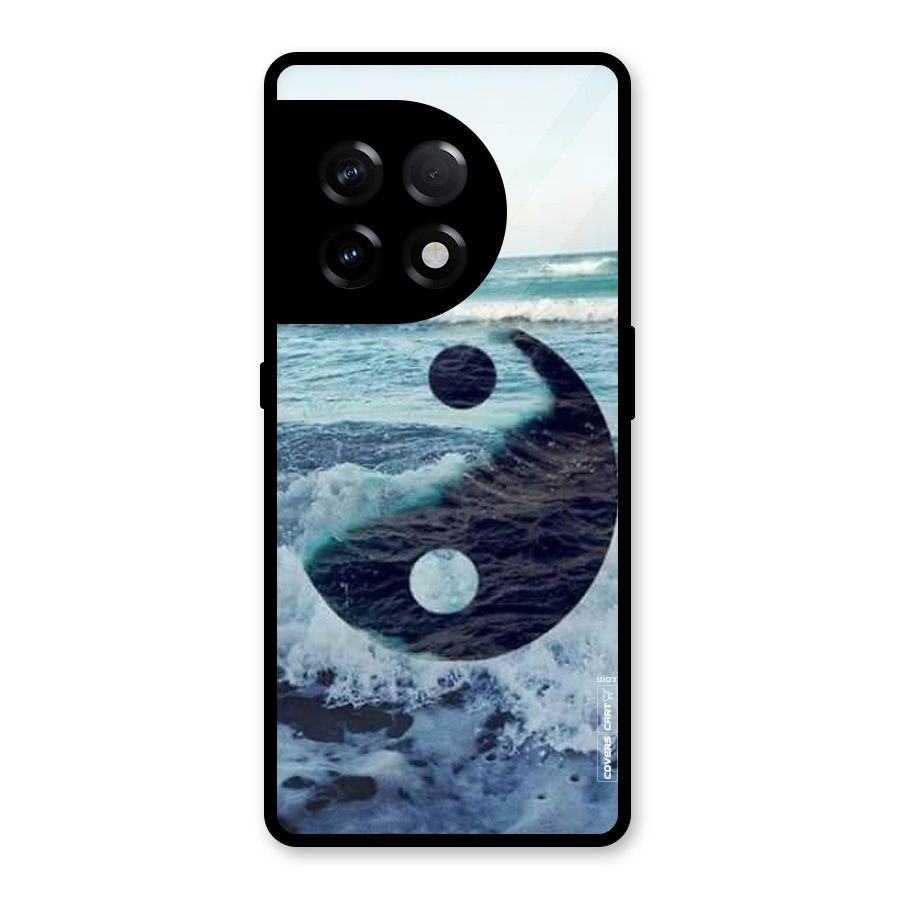 Oceanic Peace Design Glass Back Case for OnePlus 11R