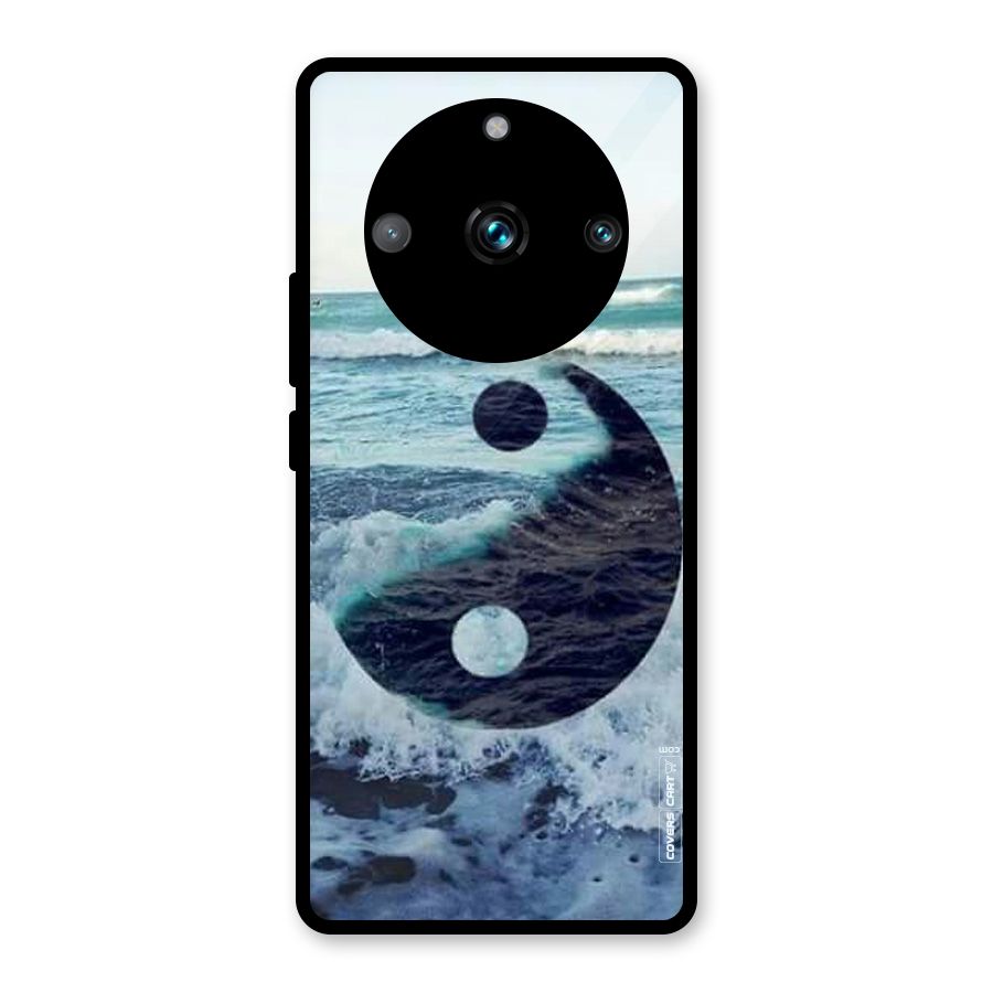 Oceanic Peace Design Glass Back Case for Realme 11 Pro