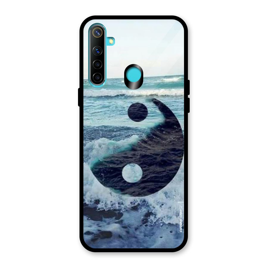 Oceanic Peace Design Glass Back Case for Realme Narzo 10