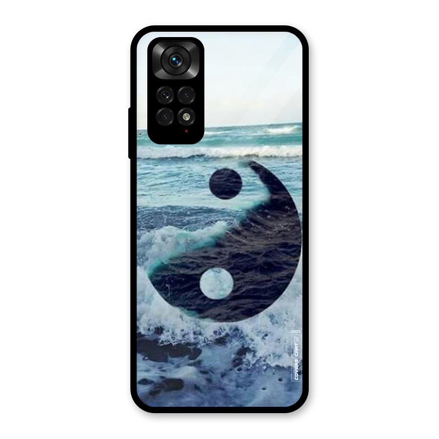 Oceanic Peace Design Glass Back Case for Redmi Note 11S