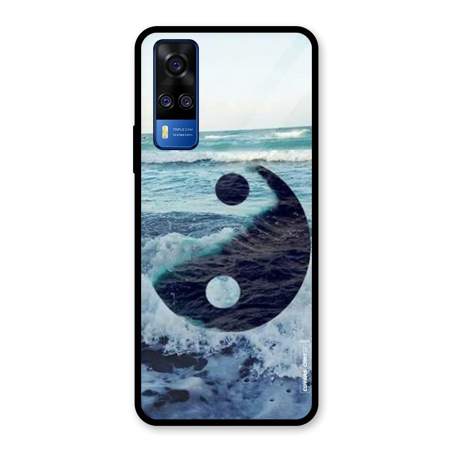 Oceanic Peace Design Glass Back Case for Vivo Y31