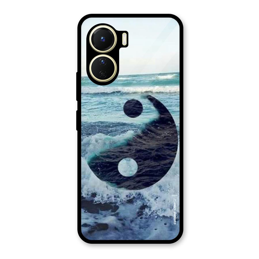 Oceanic Peace Design Glass Back Case for Vivo Y56