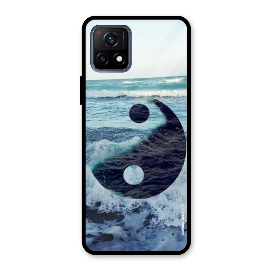 Oceanic Peace Design Glass Back Case for Vivo Y72 5G