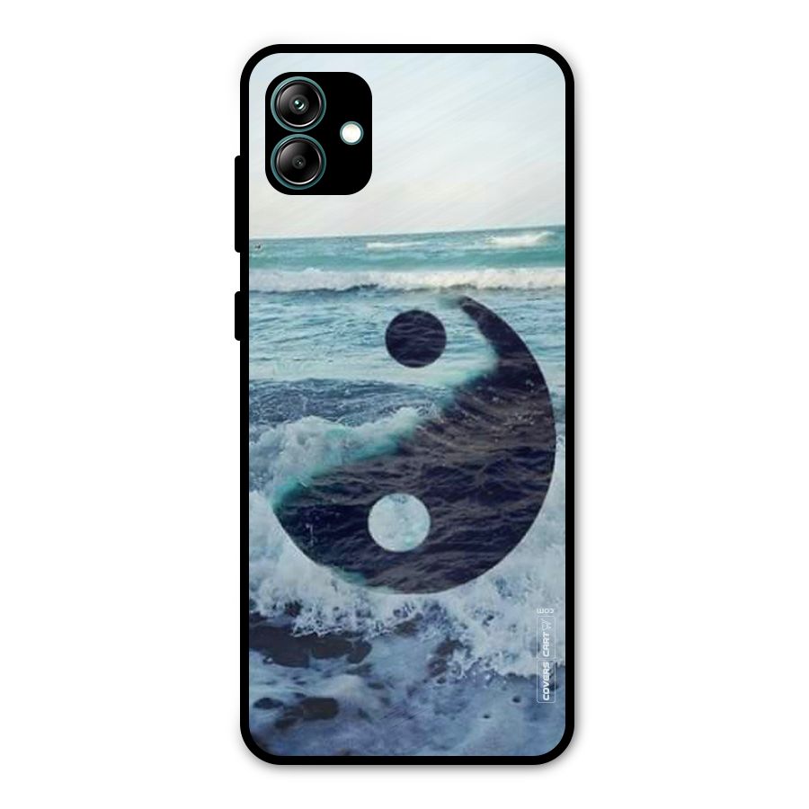 Oceanic Peace Design Metal Back Case for Galaxy A04