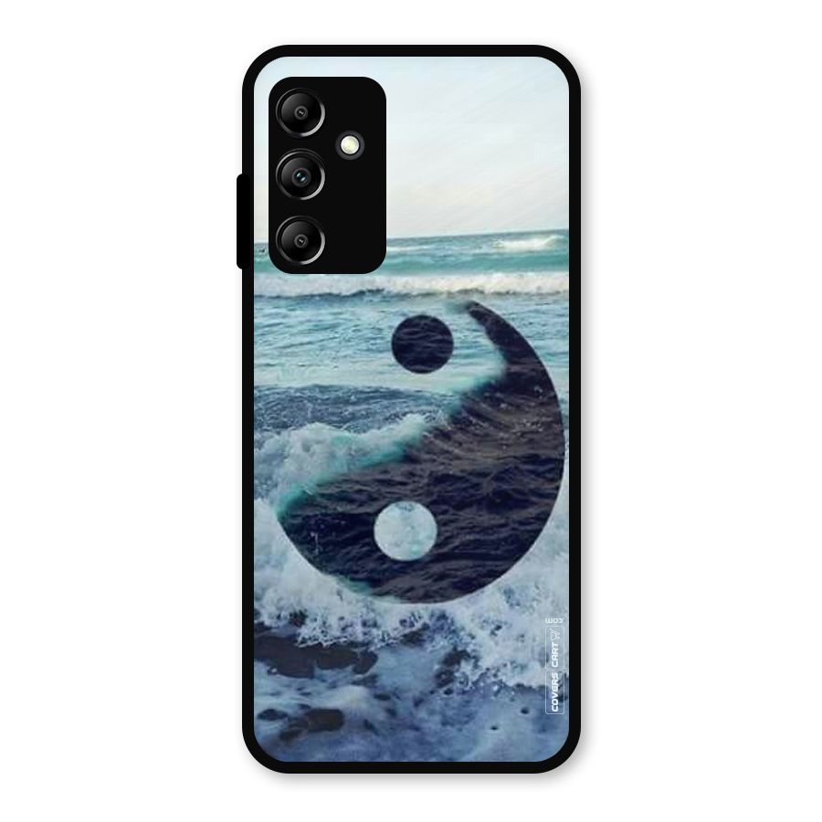 Oceanic Peace Design Metal Back Case for Galaxy A14 5G