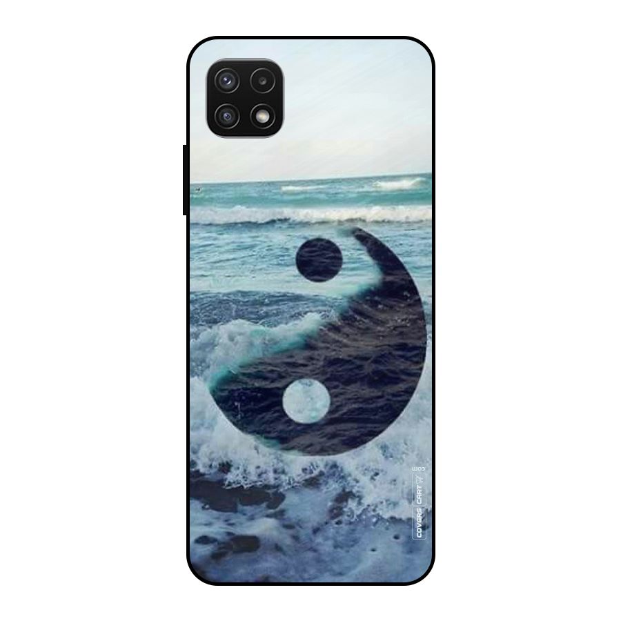Oceanic Peace Design Metal Back Case for Galaxy A22 5G