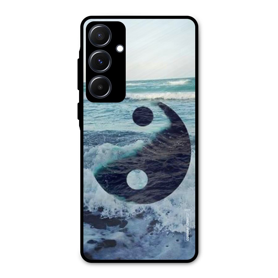 Oceanic Peace Design Metal Back Case for Galaxy A55