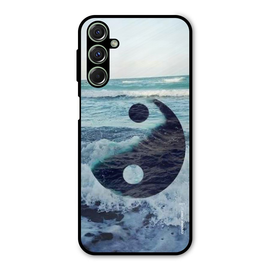 Oceanic Peace Design Metal Back Case for Galaxy F34