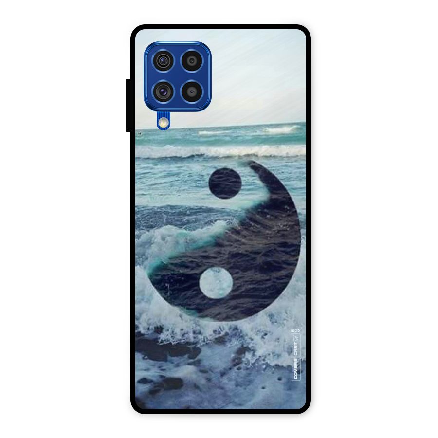 Oceanic Peace Design Metal Back Case for Galaxy F62