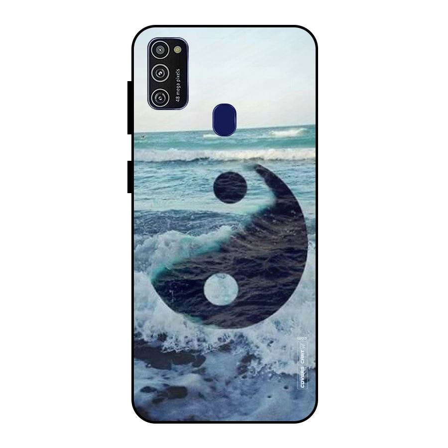 Oceanic Peace Design Metal Back Case for Galaxy M30s