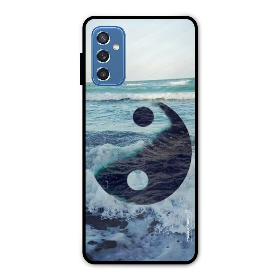 Oceanic Peace Design Metal Back Case for Galaxy M52 5G