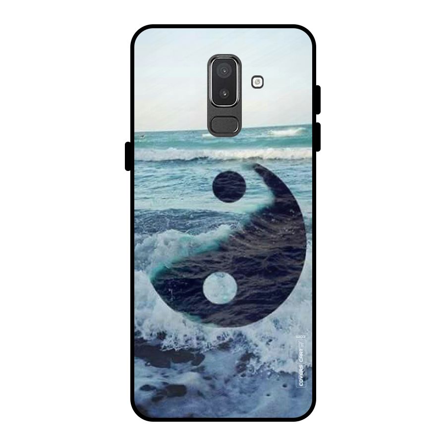 Oceanic Peace Design Metal Back Case for Galaxy On8 (2018)