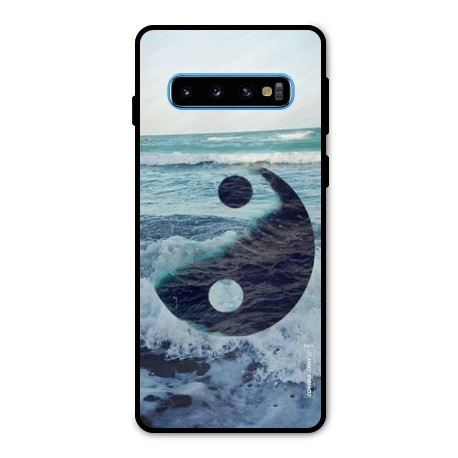 Oceanic Peace Design Metal Back Case for Galaxy S10