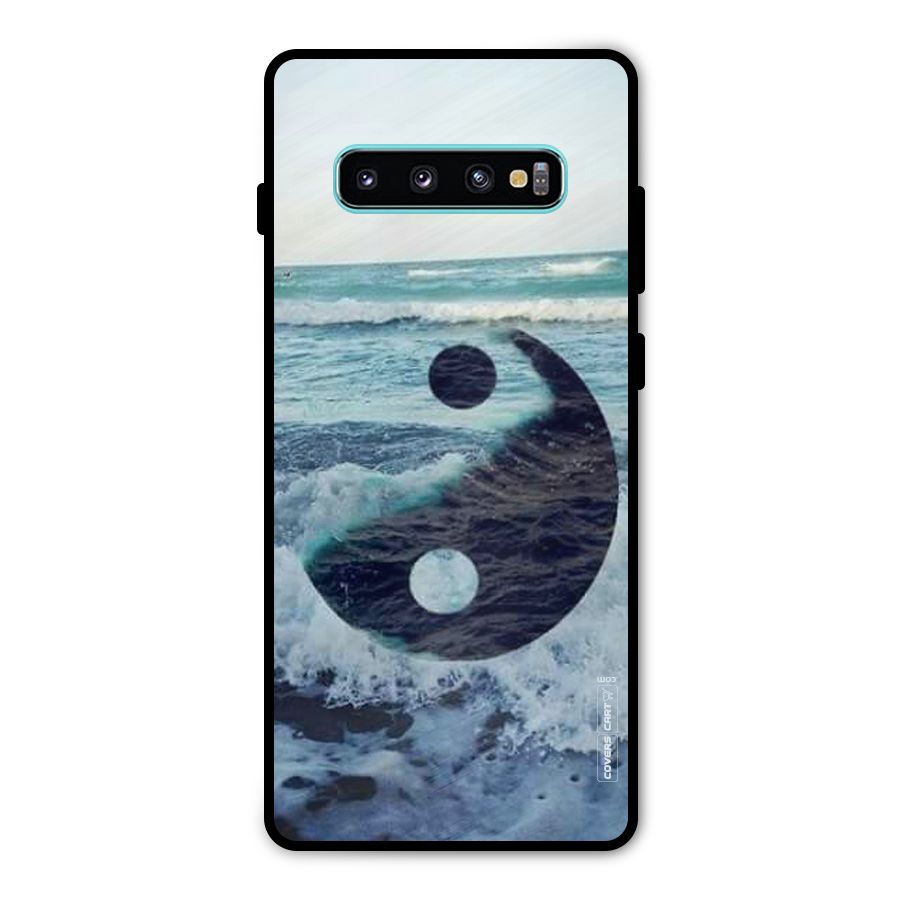 Oceanic Peace Design Metal Back Case for Galaxy S10 Plus