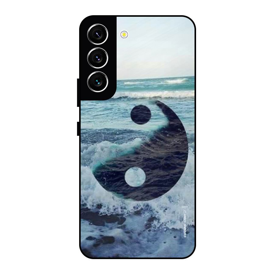 Oceanic Peace Design Metal Back Case for Galaxy S22 5G