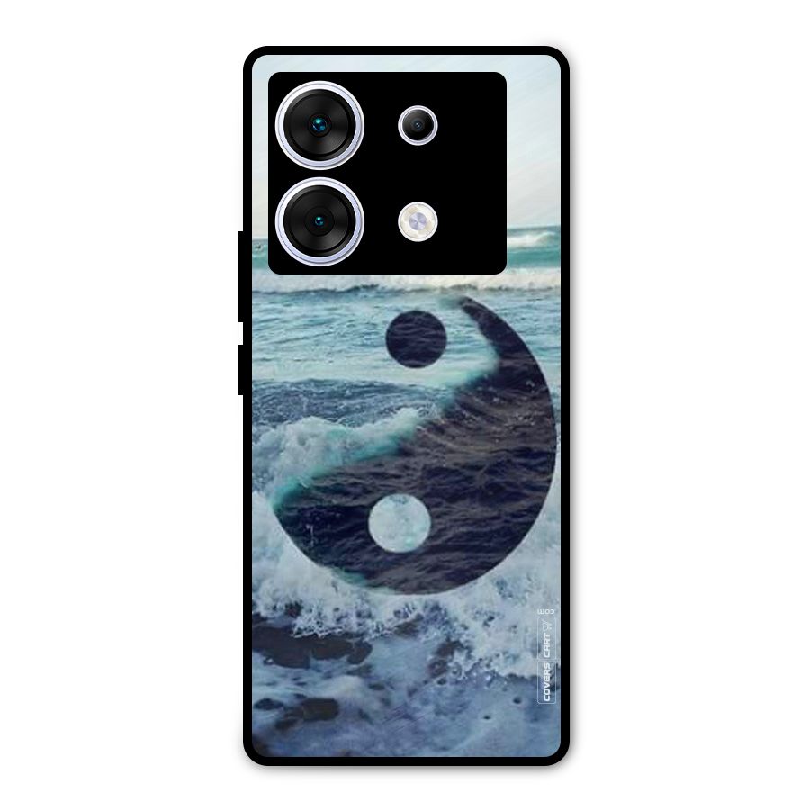 Oceanic Peace Design Metal Back Case for Infinix Zero 30 5G
