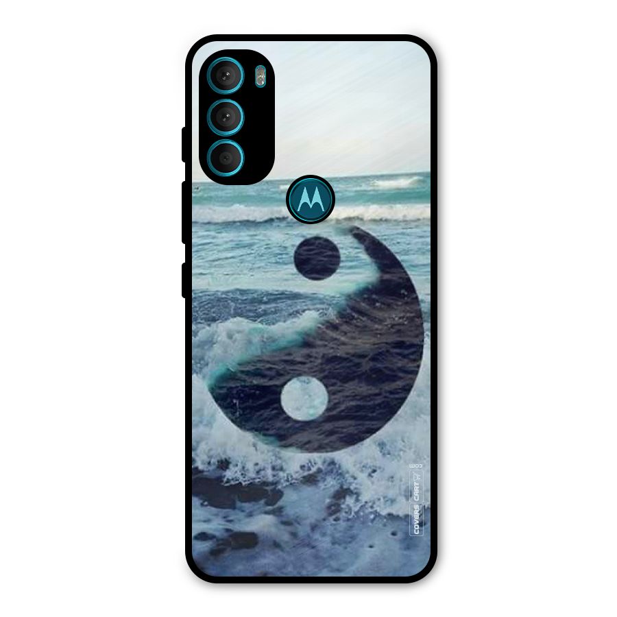 Oceanic Peace Design Metal Back Case for Moto G71 5G