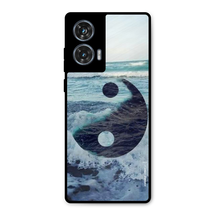 Oceanic Peace Design Metal Back Case for Motorola G96