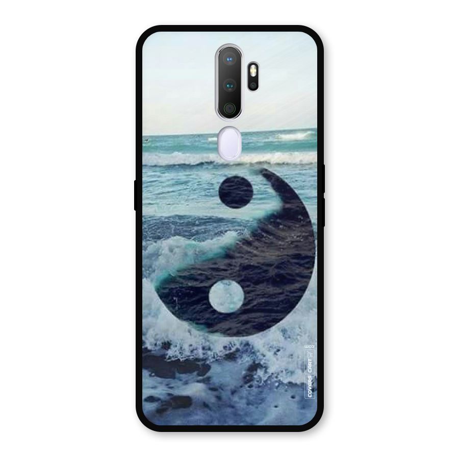 Oceanic Peace Design Metal Back Case for Oppo A9 (2020)