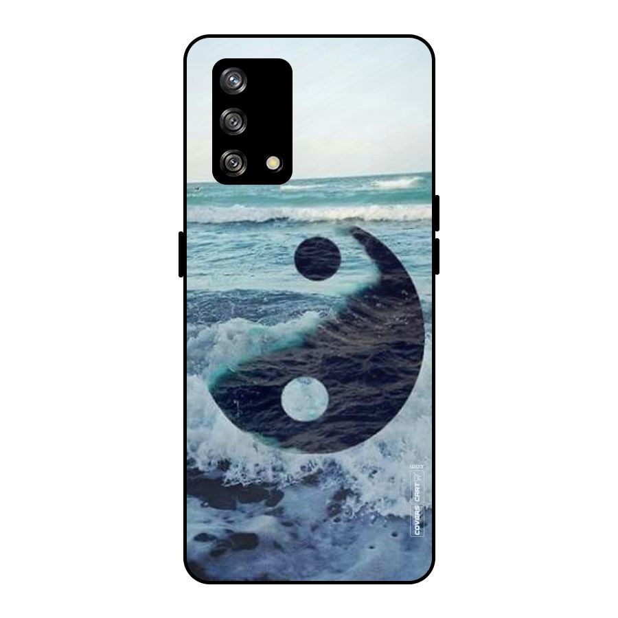 Oceanic Peace Design Metal Back Case for Oppo F19
