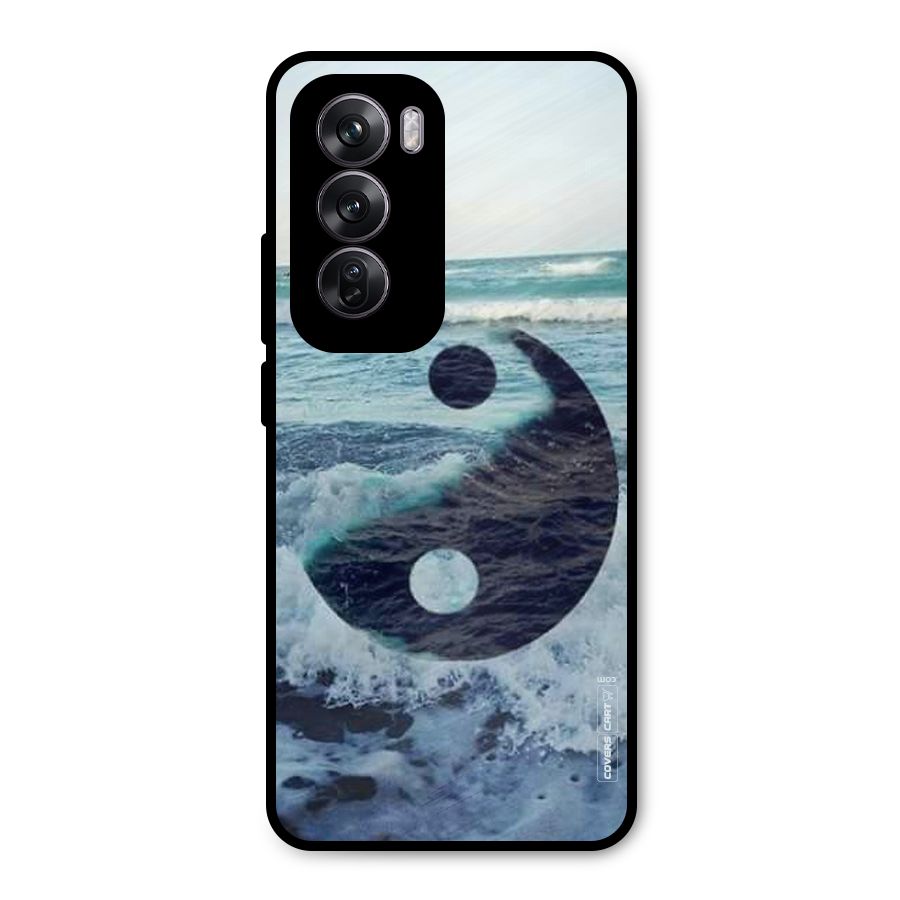 Oceanic Peace Design Metal Back Case for Oppo Reno12 Pro