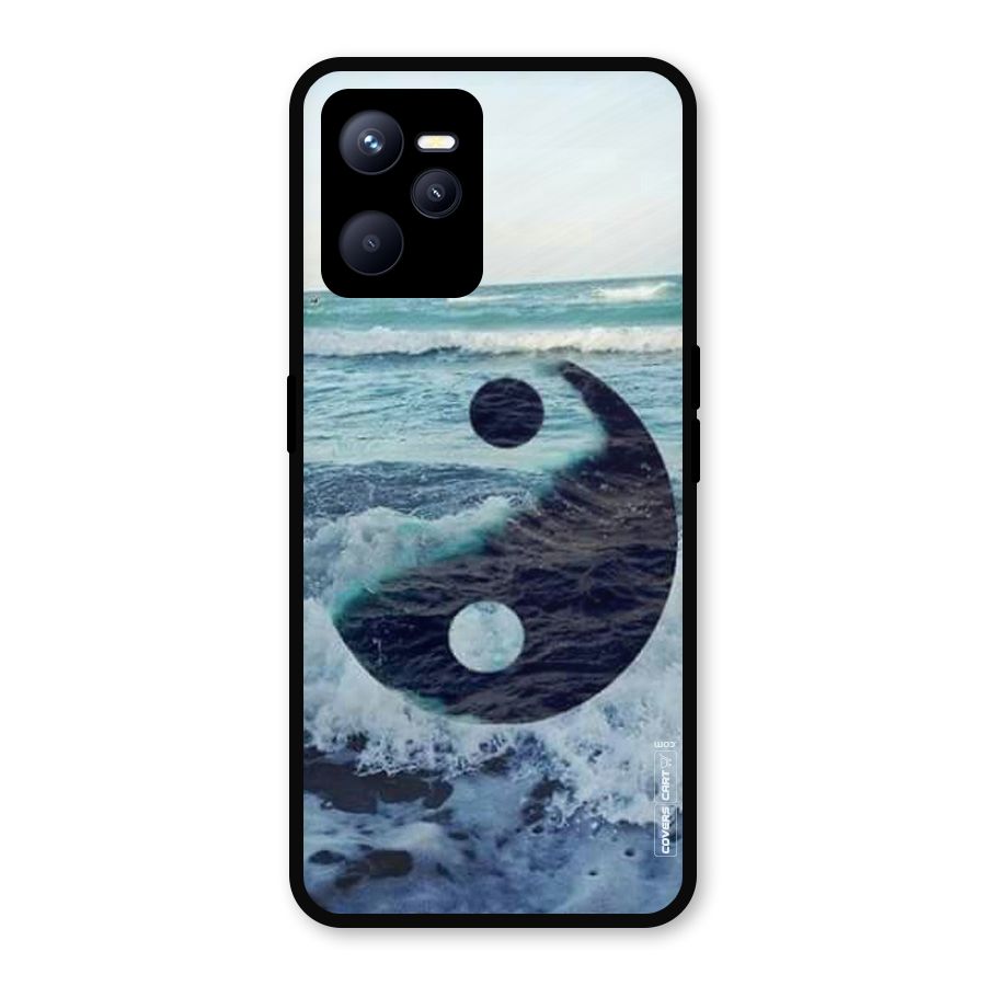 Oceanic Peace Design Metal Back Case for Realme C35