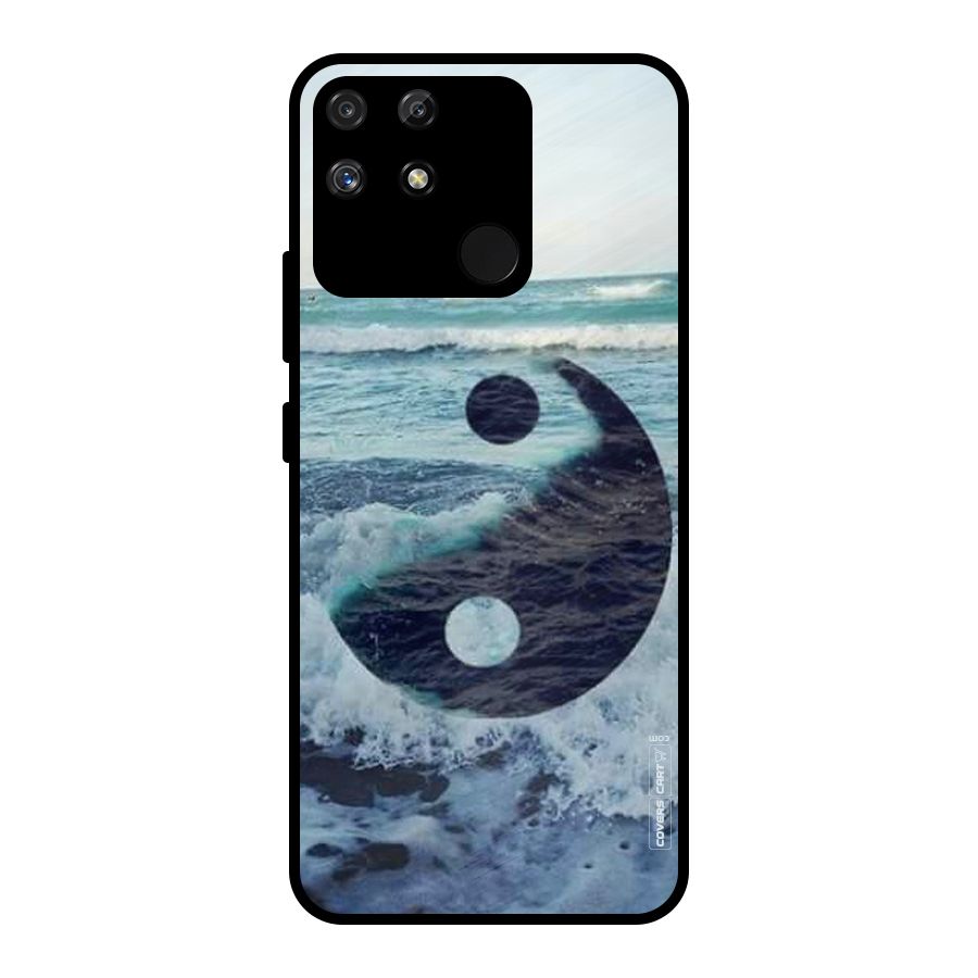 Oceanic Peace Design Metal Back Case for Realme Narzo 50A