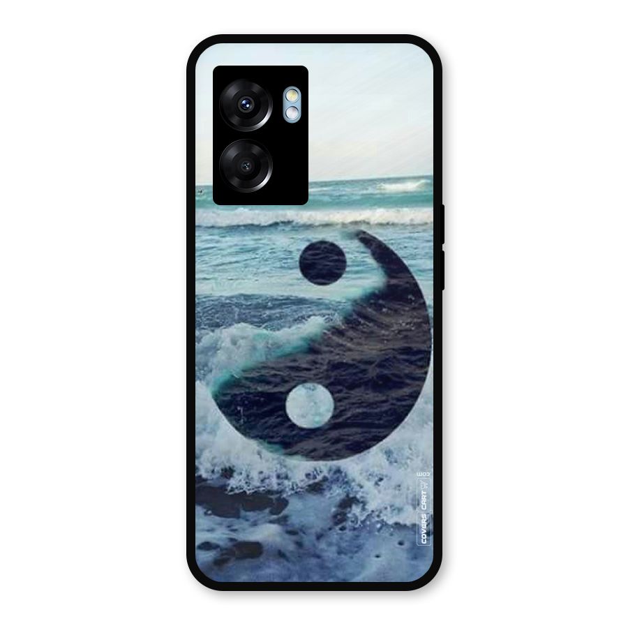 Oceanic Peace Design Metal Back Case for Realme Narzo 50 5G
