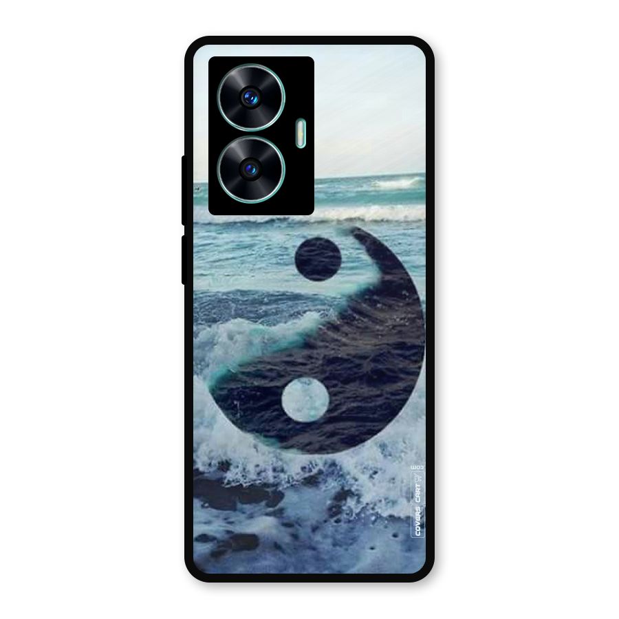Oceanic Peace Design Metal Back Case for Realme Narzo N55