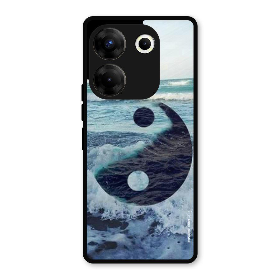 Oceanic Peace Design Metal Back Case for Tecno Camon 20