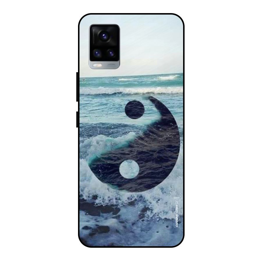 Oceanic Peace Design Metal Back Case for Vivo V20 2021