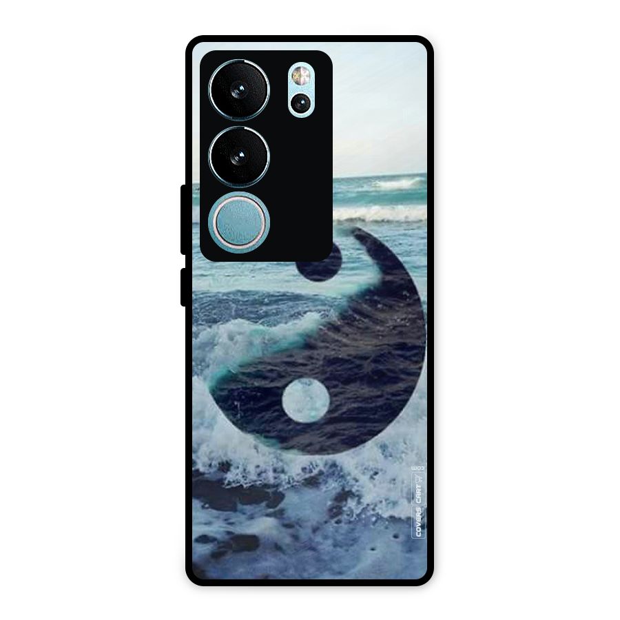 Oceanic Peace Design Metal Back Case for Vivo V29