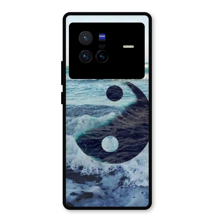 Oceanic Peace Design Metal Back Case for Vivo X80