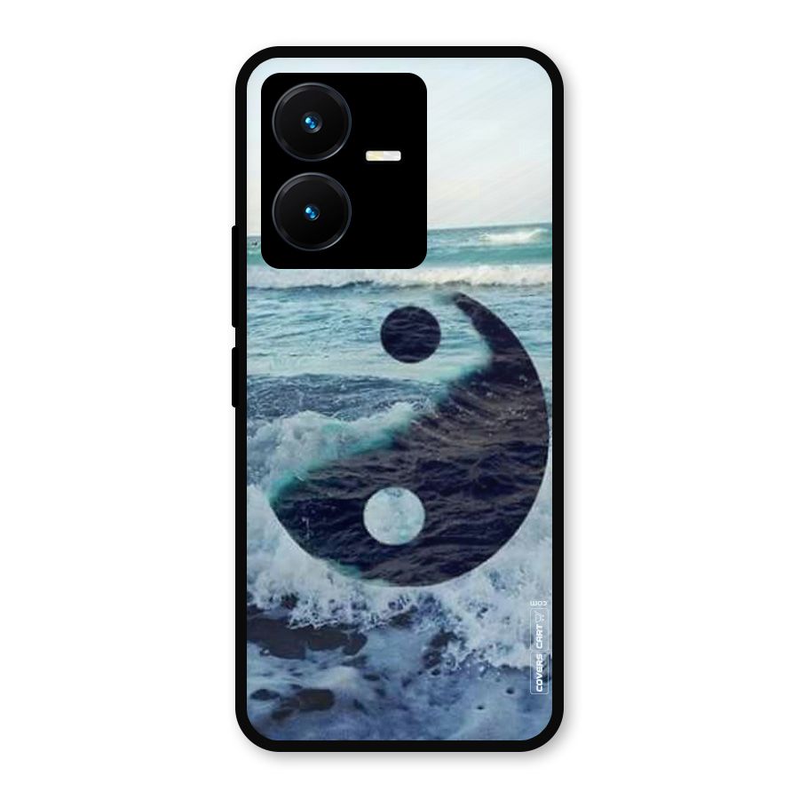 Oceanic Peace Design Metal Back Case for Vivo Y22