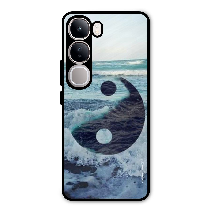 Oceanic Peace Design Metal Back Case for Vivo Y300