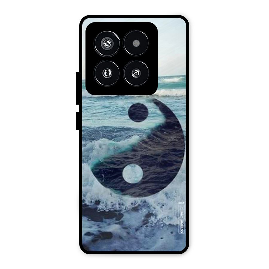 Oceanic Peace Design Metal Back Case for Xiaomi 14 Pro