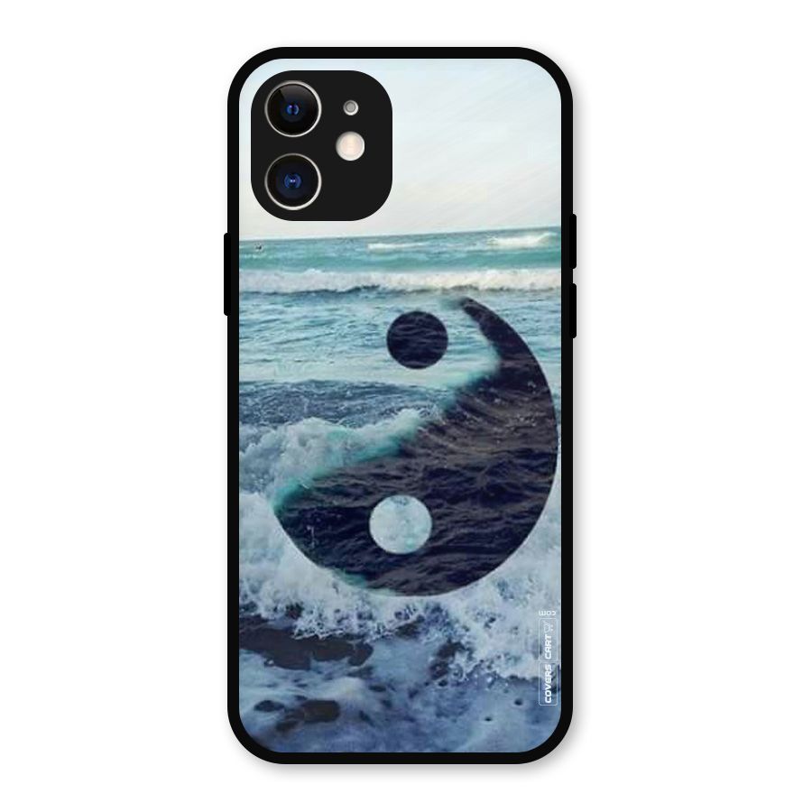 Oceanic Peace Design Metal Back Case for iPhone 12