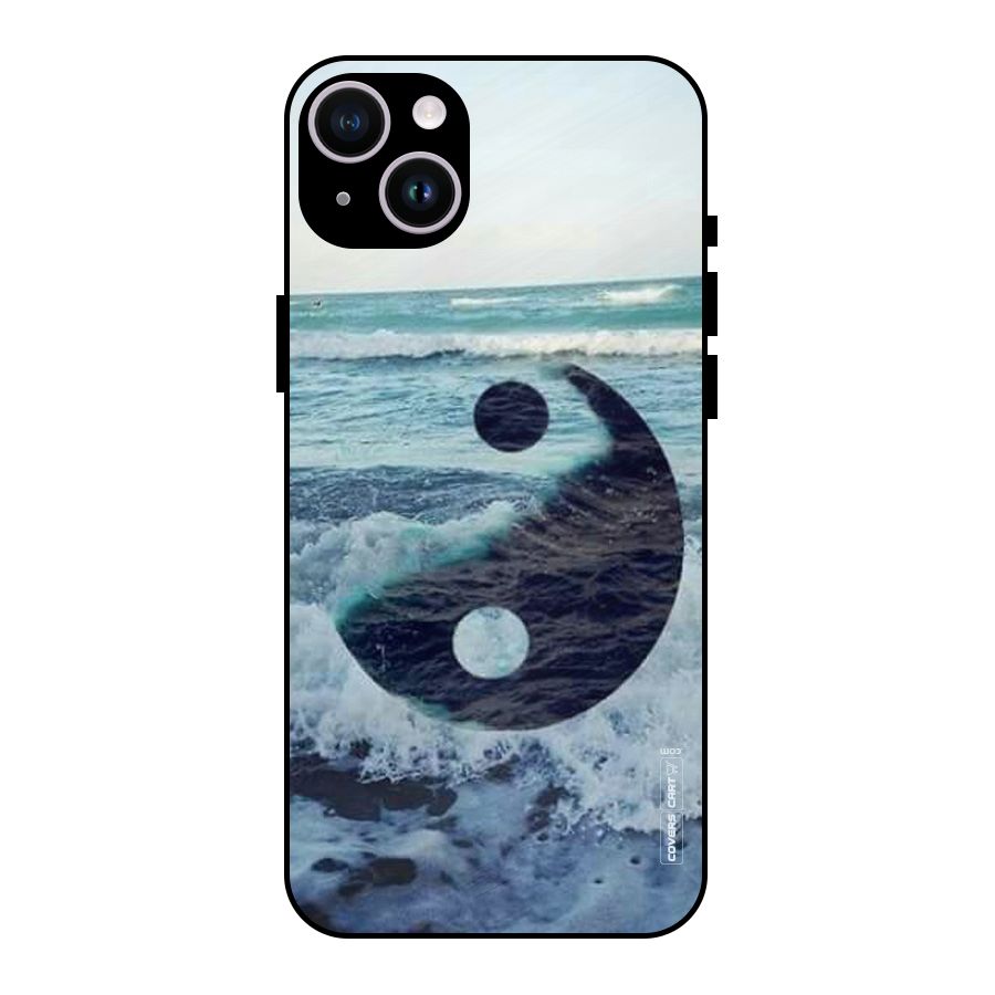 Oceanic Peace Design Metal Back Case for iPhone 14 Plus