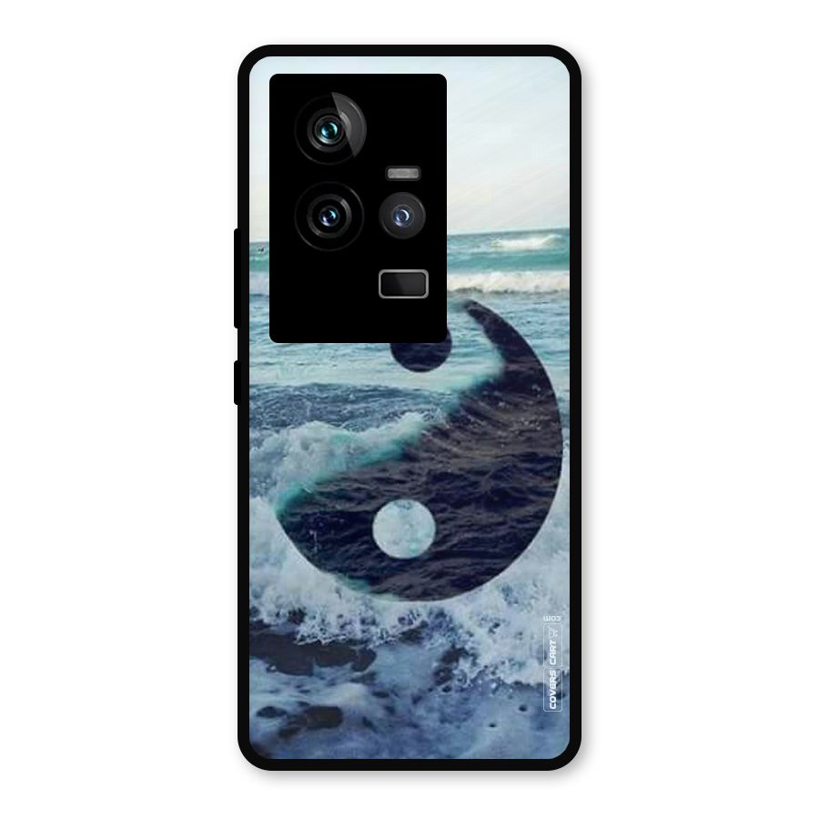Oceanic Peace Design Metal Back Case for iQOO 11 5G